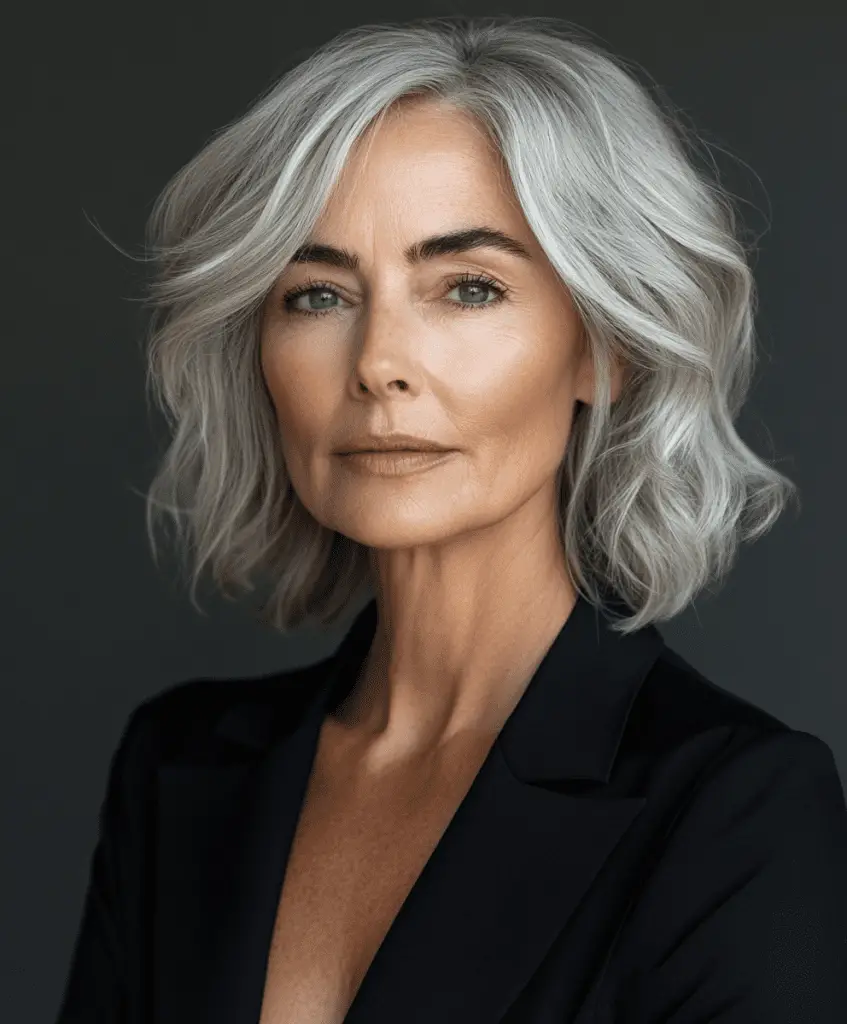 Short Tousled Waves for Women Over 60