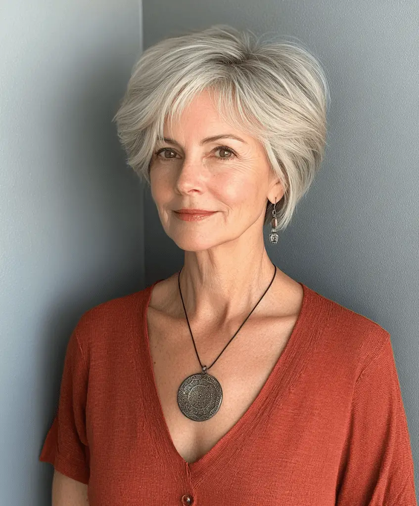 Soft Blonde Pixie for Women Over 60