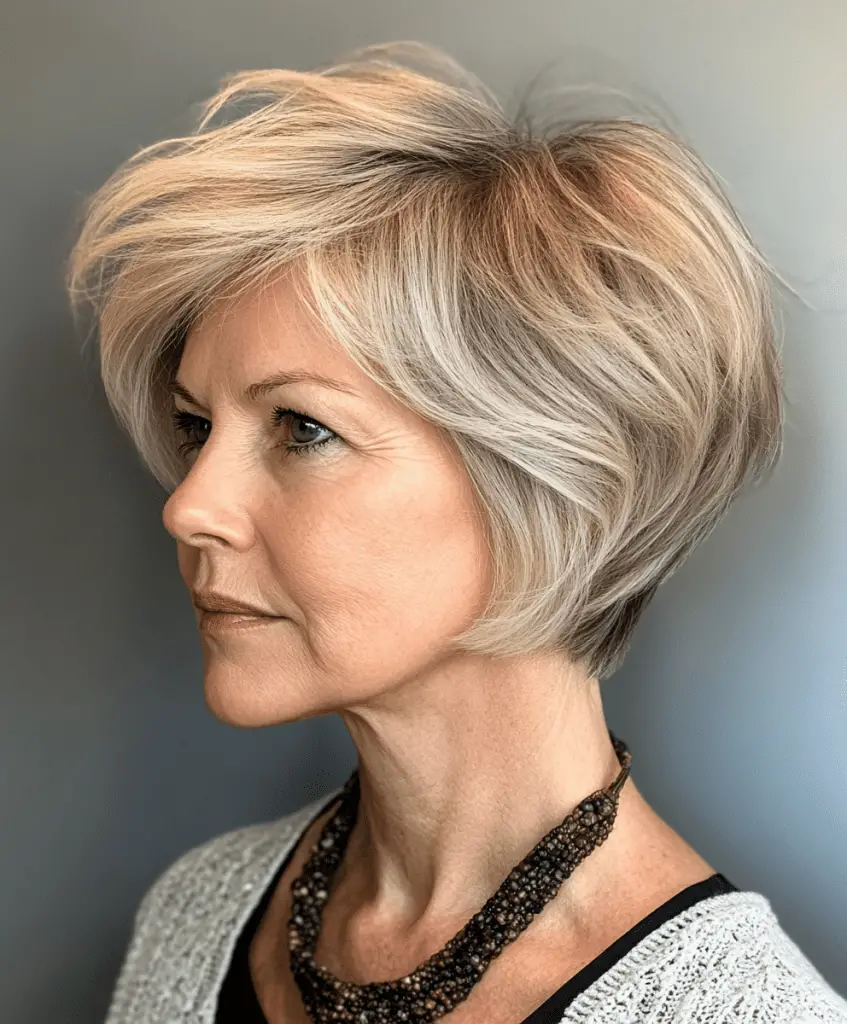 Choppy Bob for Women Over 60