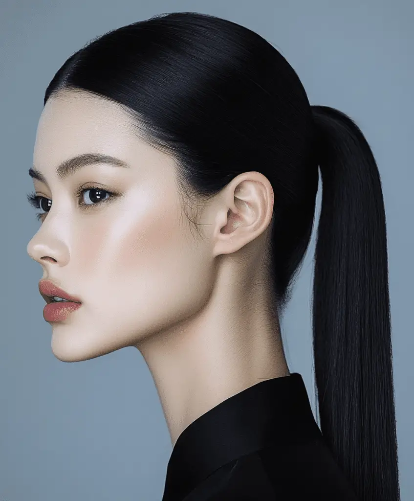 Sophisticated updates to classic ponytails for women over 40