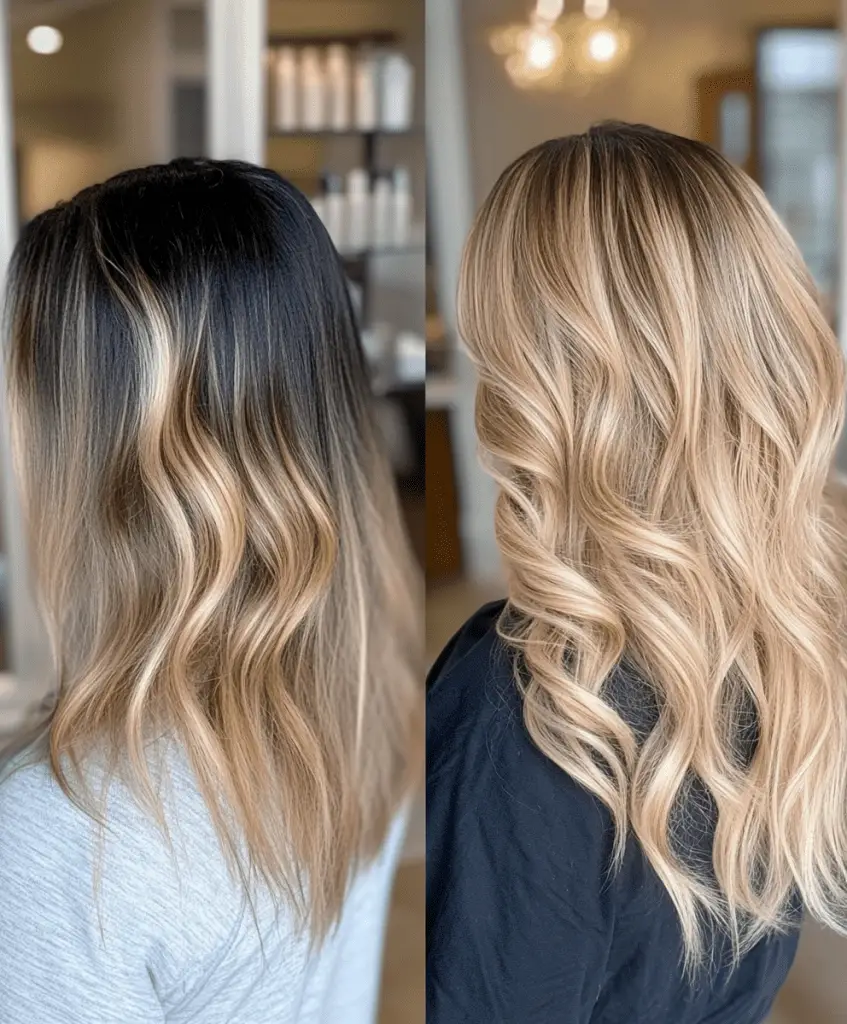 Honey Blonde Balayage Transformation