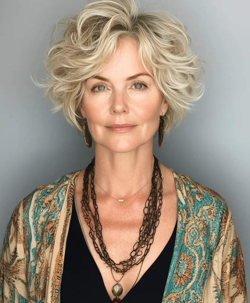 Tousled Pixie with Layers for Women Over 60