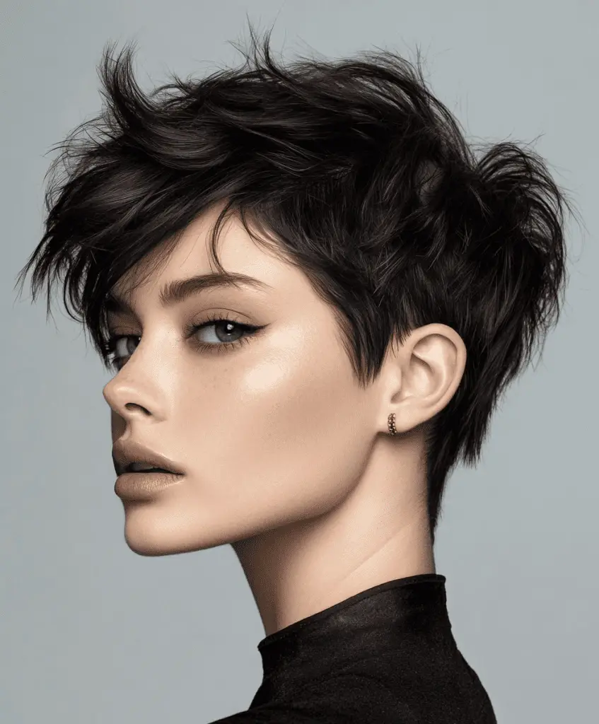 Edgy, low-maintenance short hairstyles for women over 40 