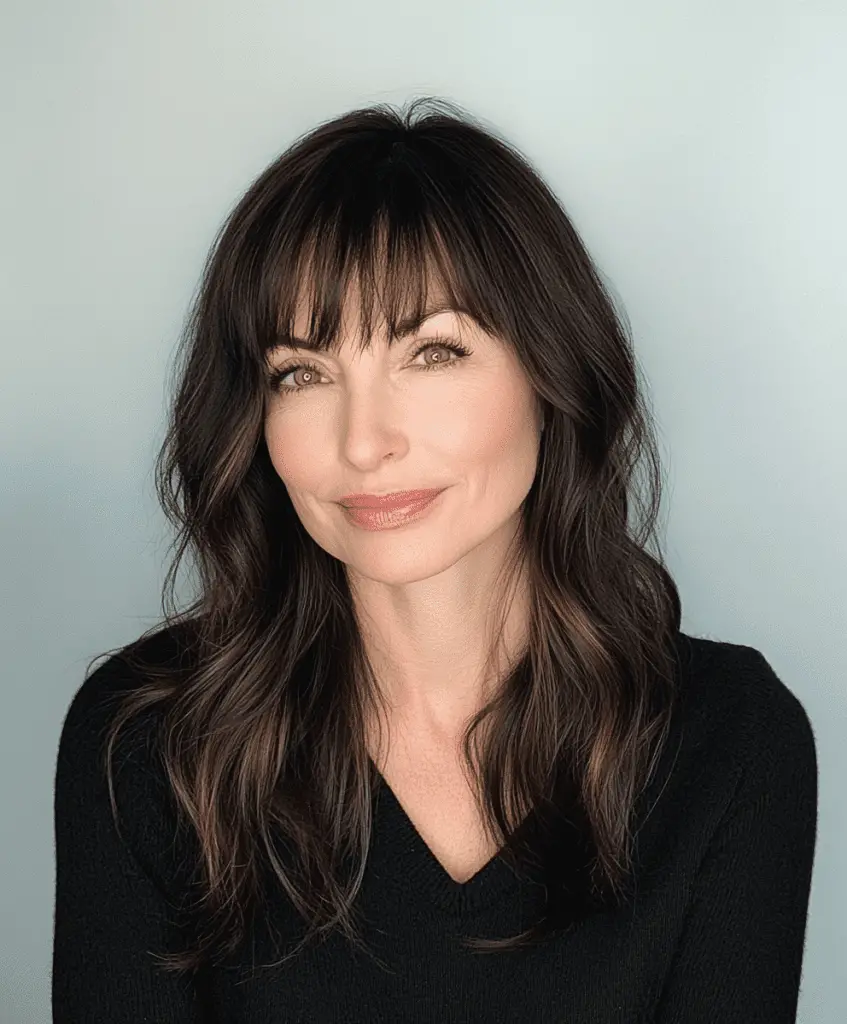 Flattering bangs styles for women over 40