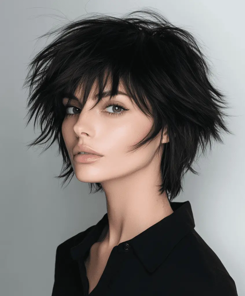 Modern shag haircuts for women over 40