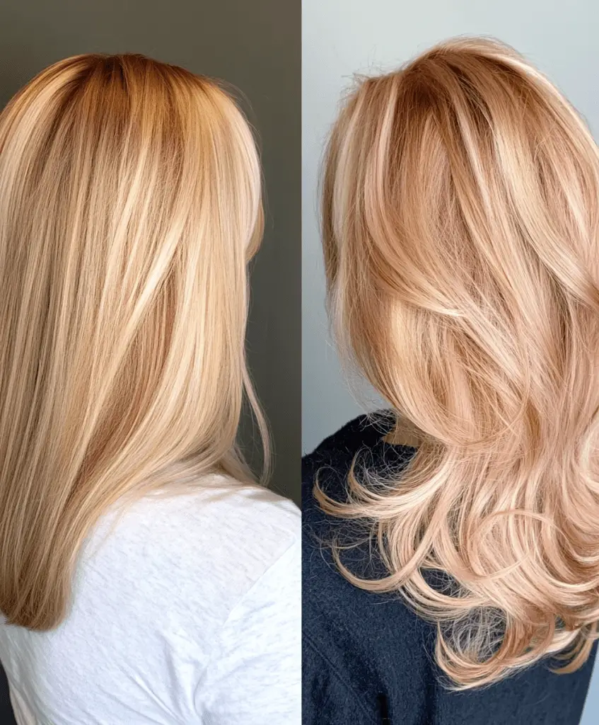 Rose Gold Blonde Transformation