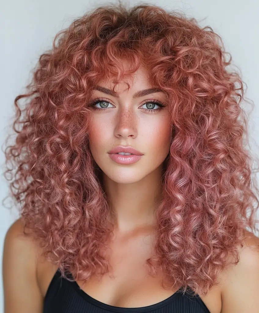 Rose gold ringlets 