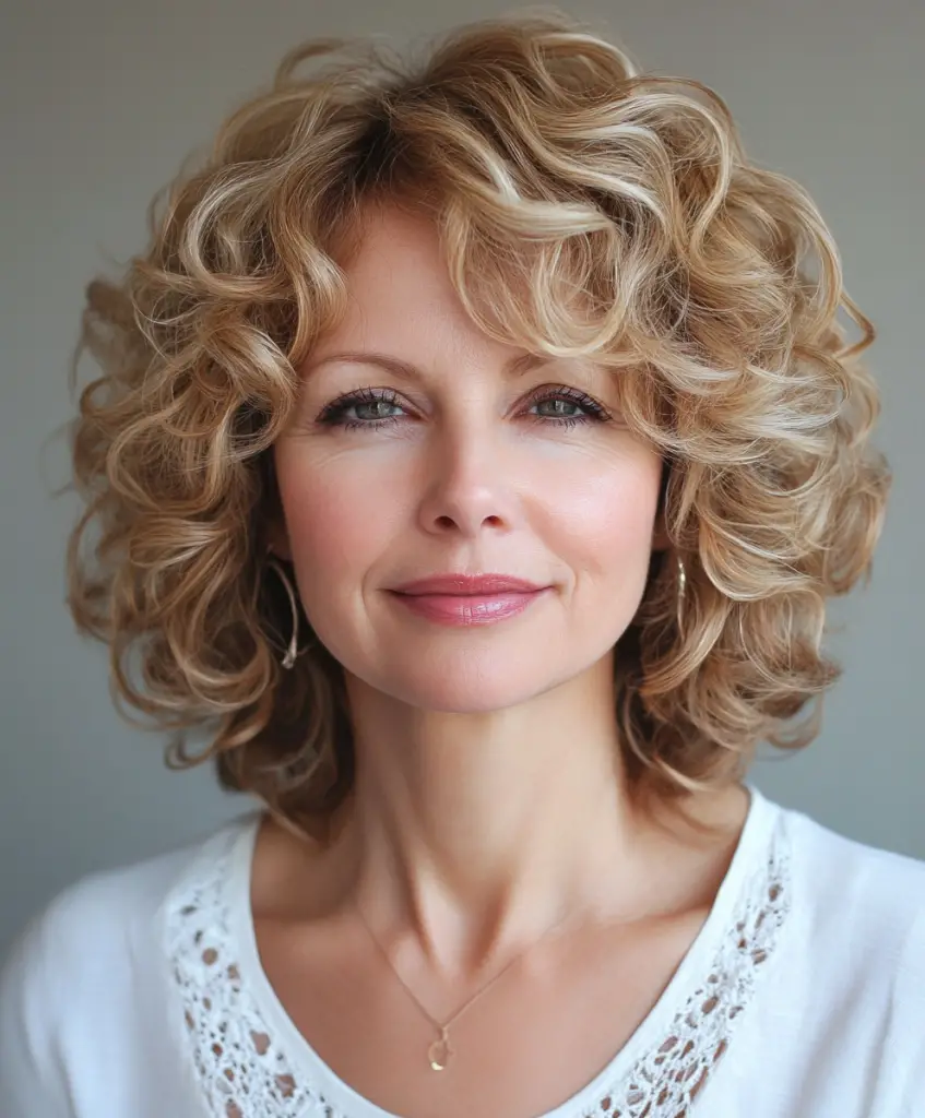 Curly layered hairstyles