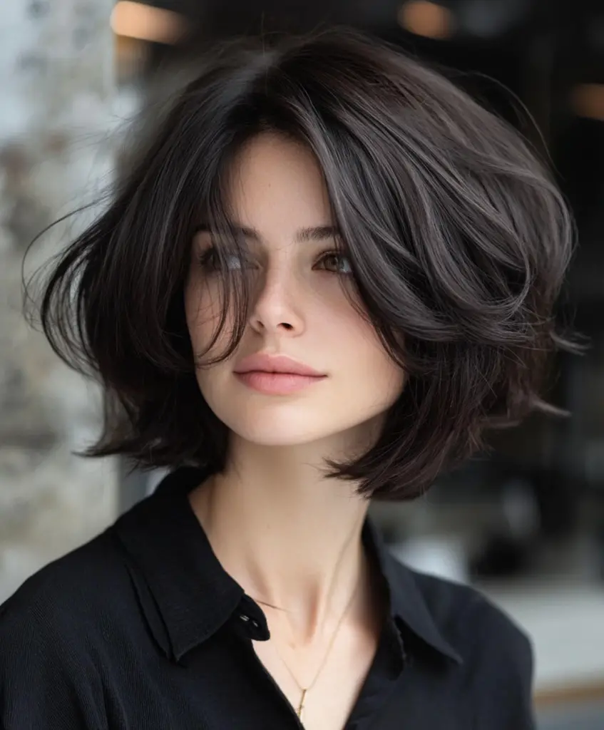 Carefully cut bob hairstyles for women over 40 with fine hair