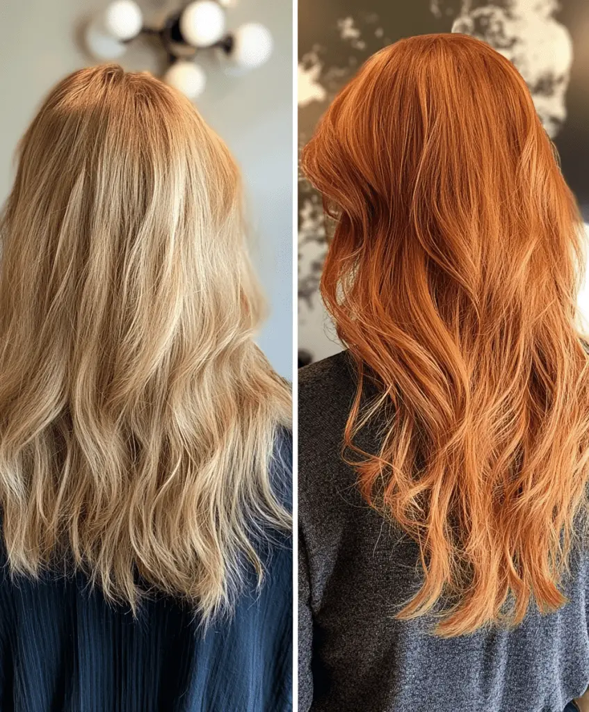 Strawberry Blonde Waves Transformation