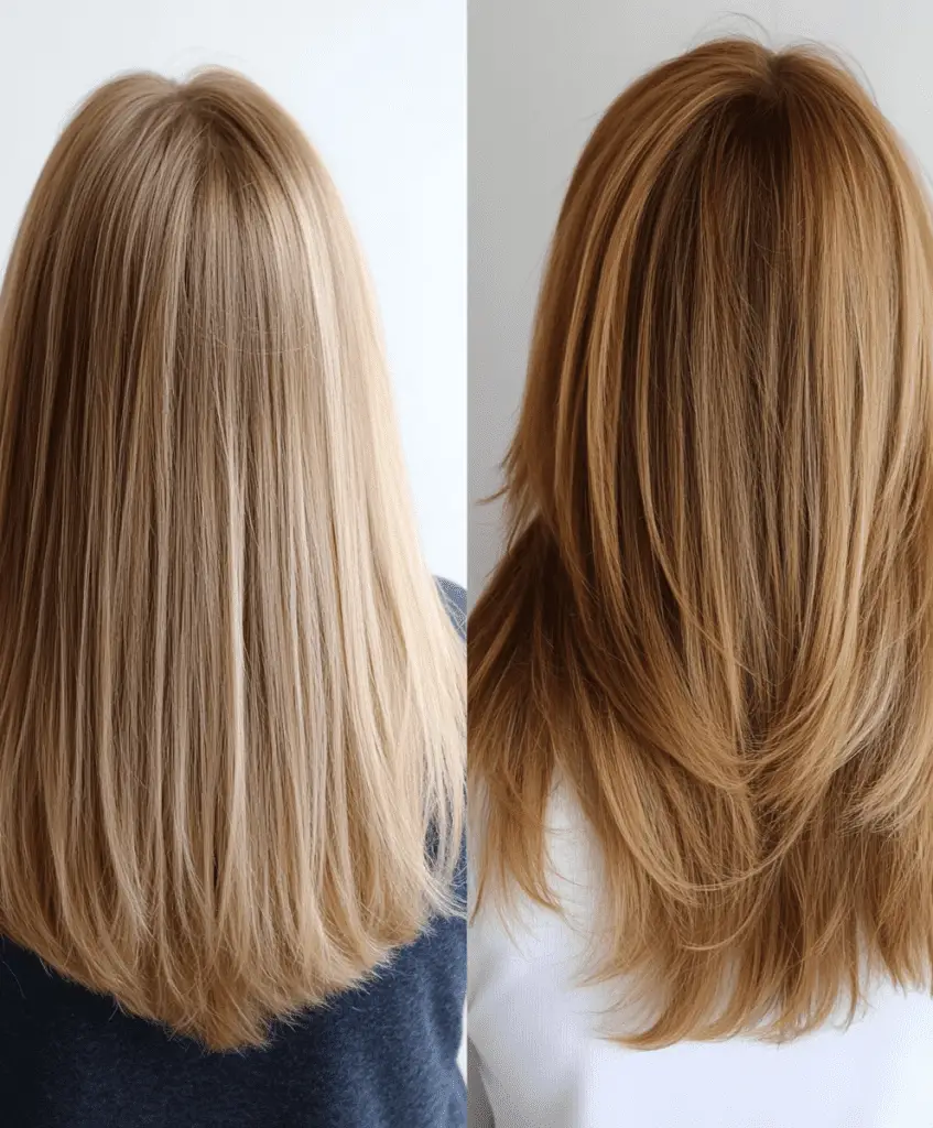 Golden Blonde Layers Transformation