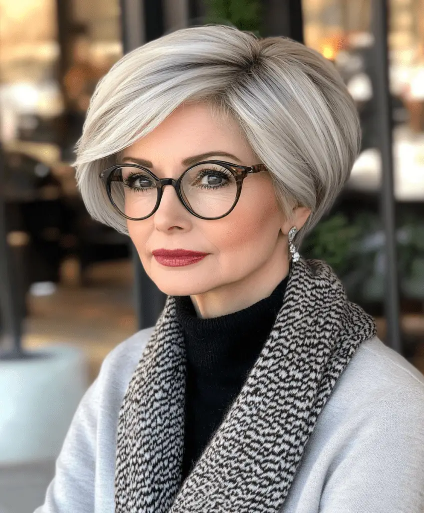 Feathered Pixie Cut for Women Over 60