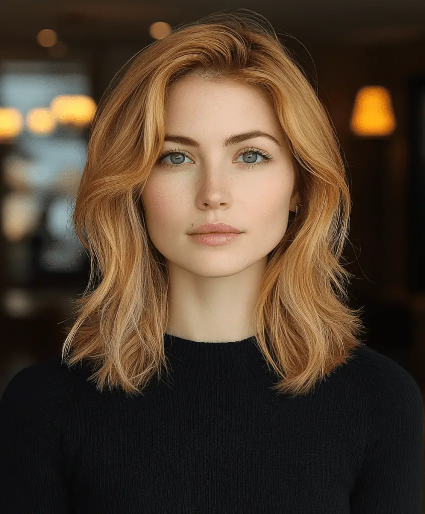 Short bob hairstyle for thin hair to add fullness