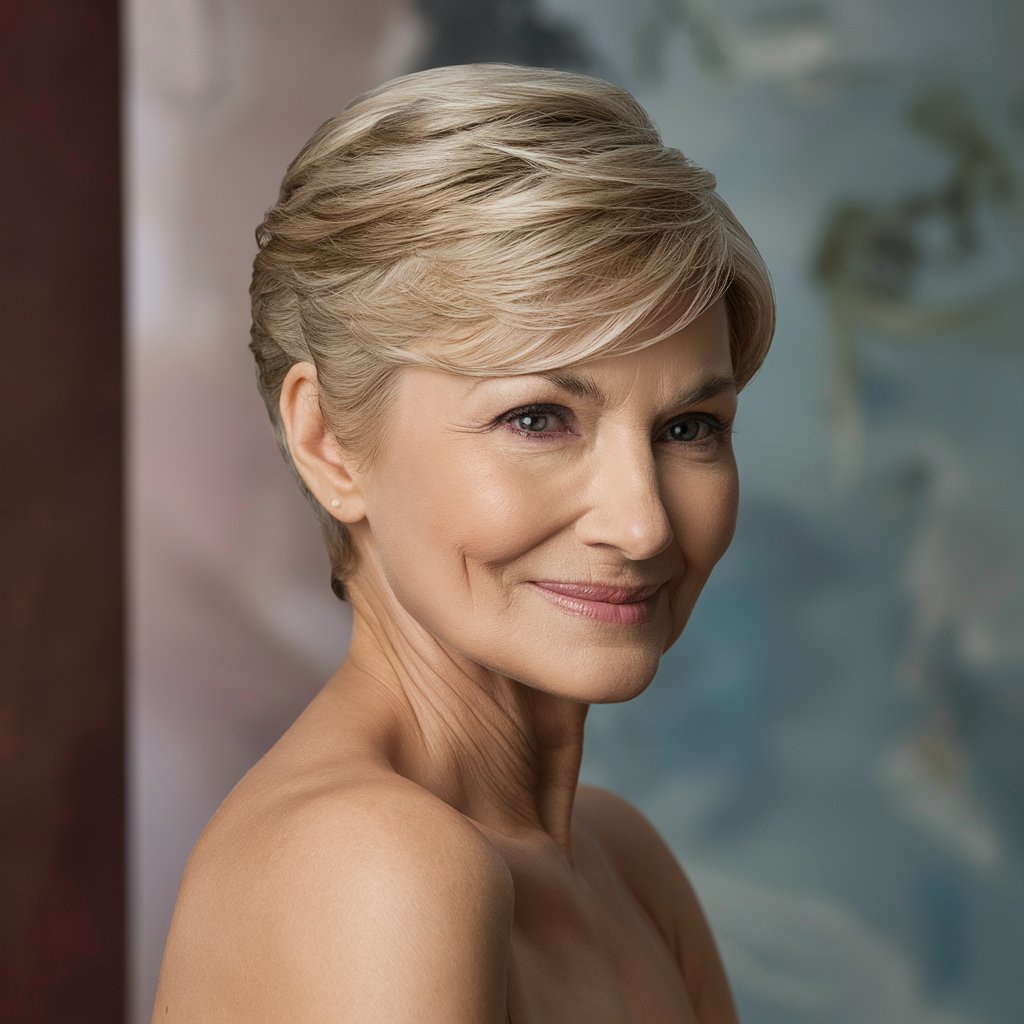 Elegant Pixie Cut for Women Over 60