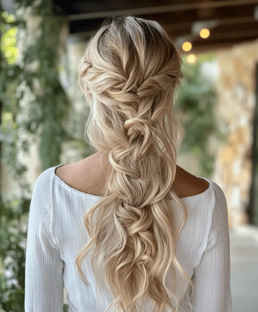 Boho braids for women over 50 with long hair