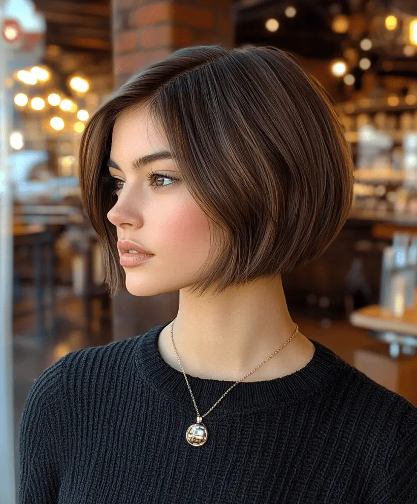 Textured short bob with layers for movement