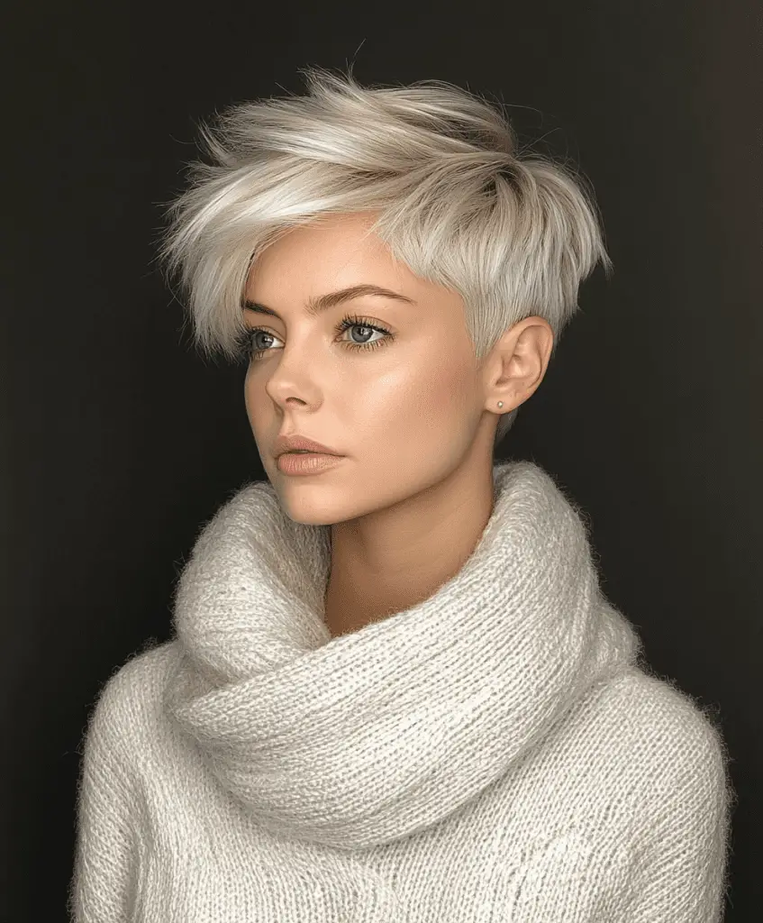 Textured Pixie Cut for Women Over 60