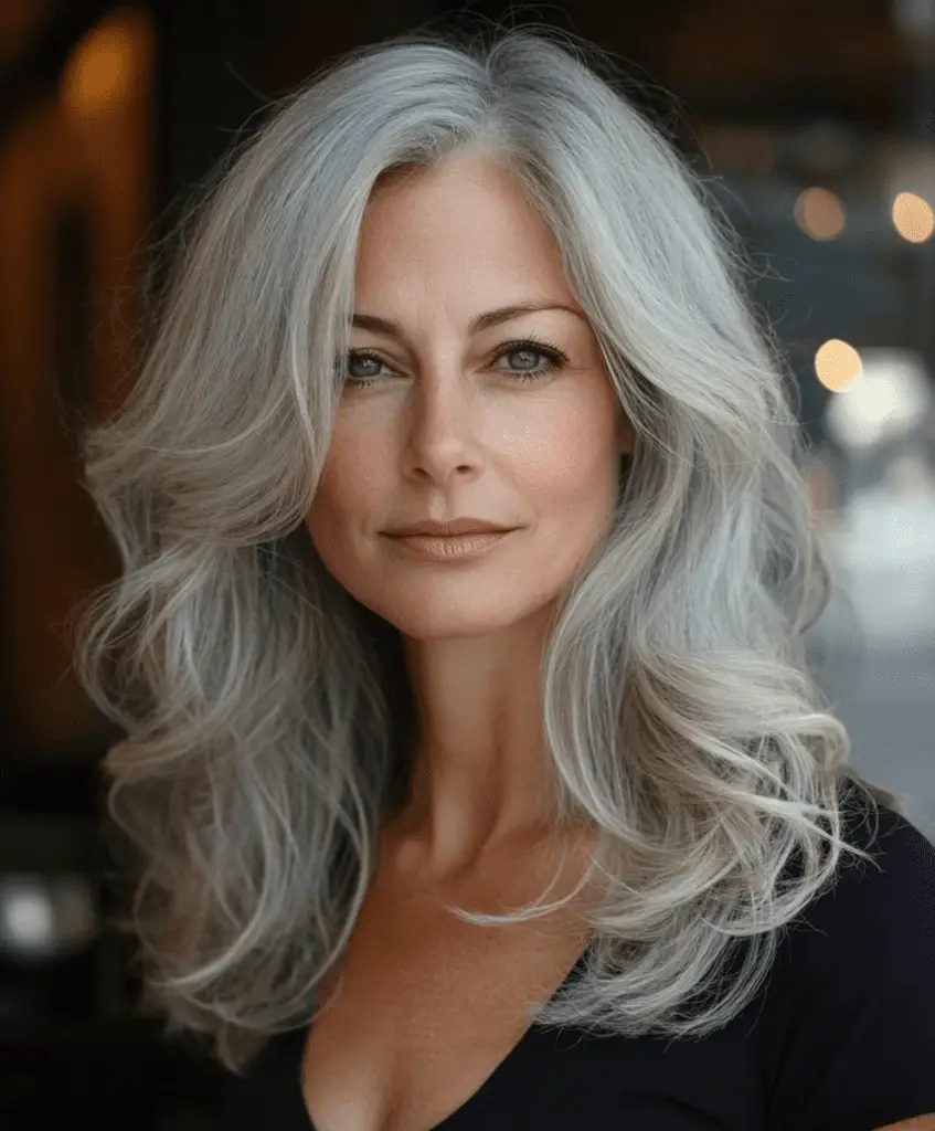 Layered waves with gray blend highlights