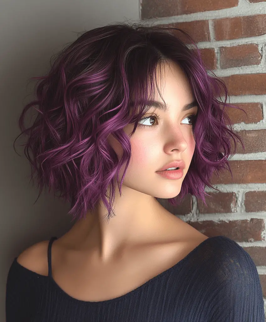 Short bob with ombre color for added depth