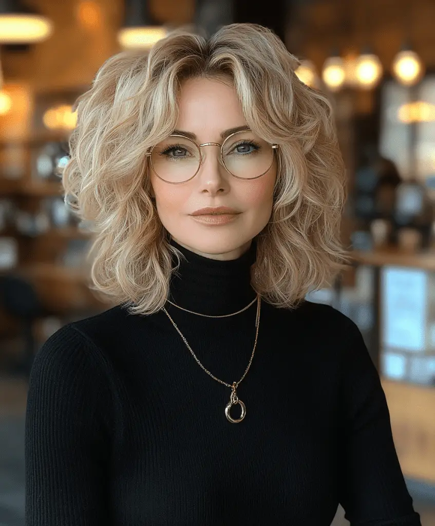 Side-swept pixie cut for women in their seventies