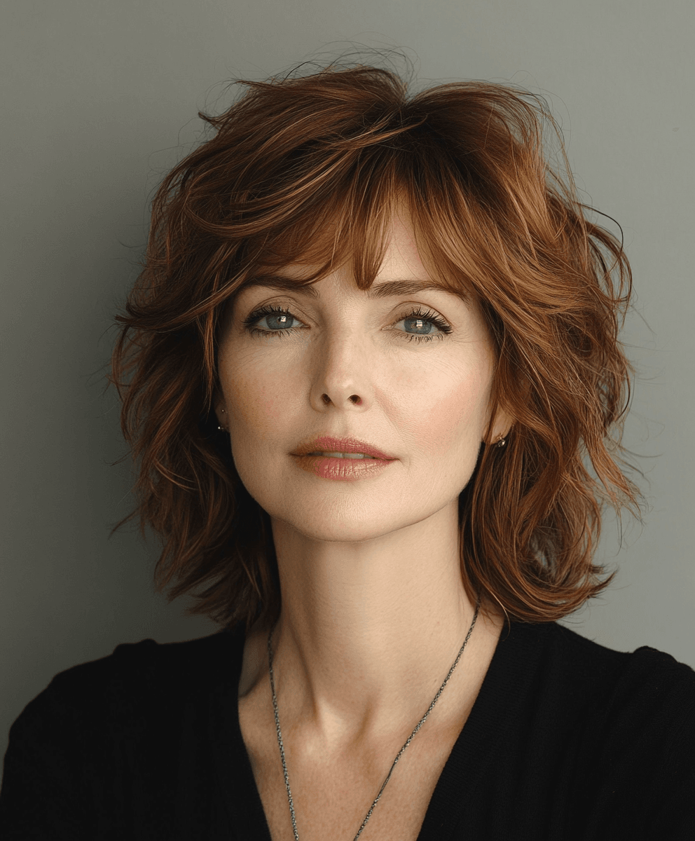 Top 51 Flattering Hairstyles for Women Over 50 with Bangs