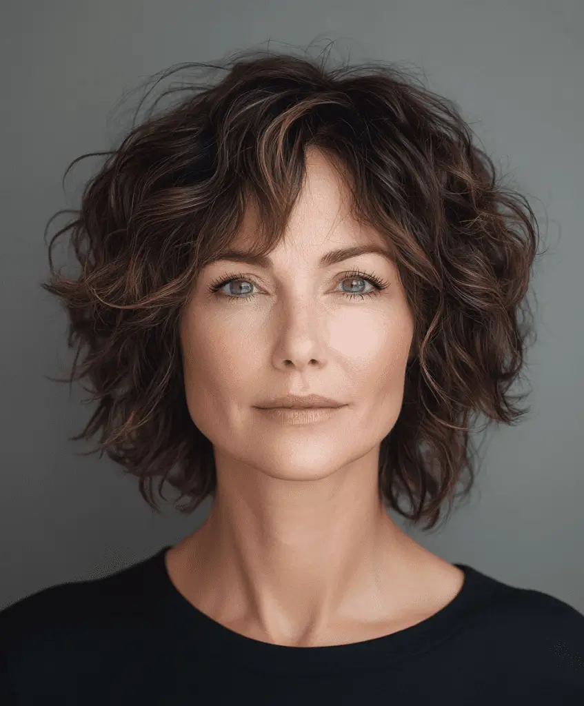 Short bob with subtle layers for women over 50  