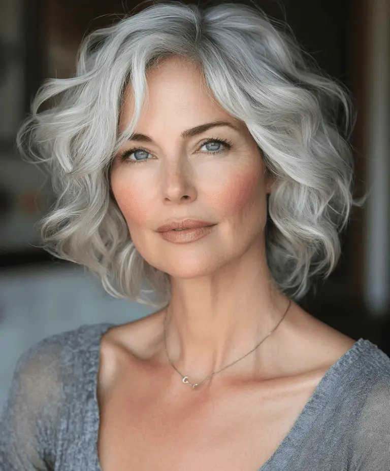 Hairstyles for Women Over 50 with Round Faces